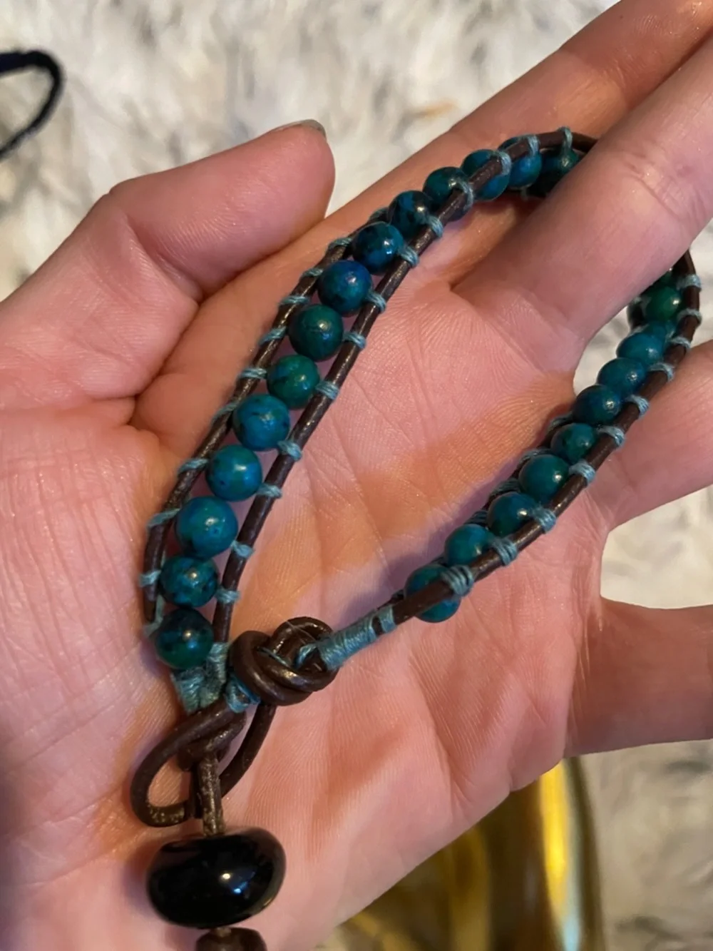 NWOT Teal Beaded Arizona Bracelet